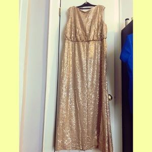 Sequin bridesmaid dress